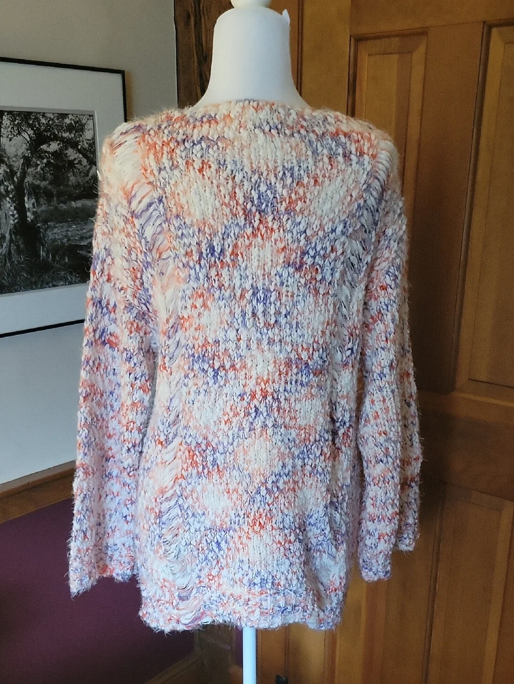 POL Confetti Knit Chunky Distressed Sweater - Picture 5 of 8
